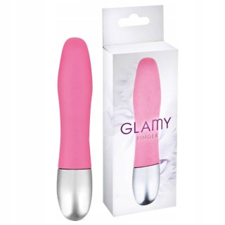 Mini wibrator, masażer Finger Pink