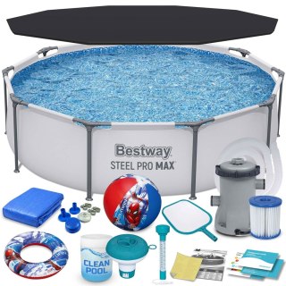 Basen ogrodowy stelażowy 305 x 76 cm 17w1 Bestway 56408