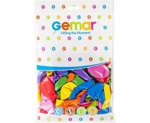 Balony Gemar 12" pastel mix kolor 100szt. G110/80