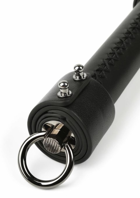 Hidden Desire Genuine Leather Knot Flogger czarno-czerwony 55 cm
