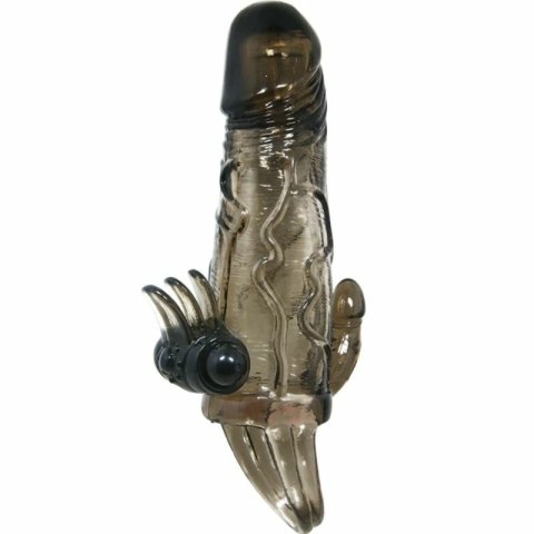 BAILE BRAVE MAN czarna nakładka intymna Double Bullet 16,5 cm