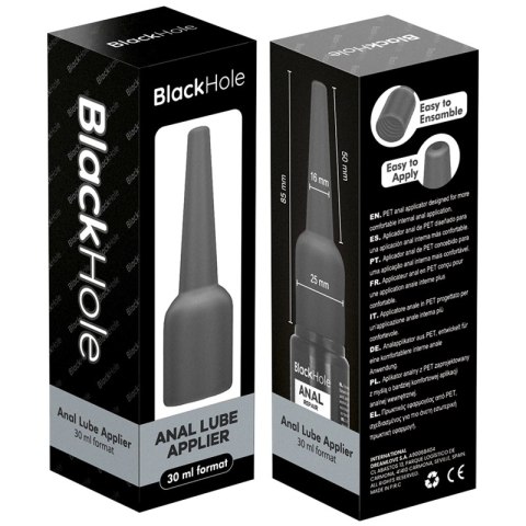 BLACK HOLE Aplikator do lubrykantu analnego S 30 ml ergonomiczny