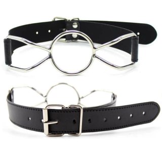 OHMAMA FETISH - Knebel pająkowy M, PVC/żelazo, 4,5 cm, czarny
