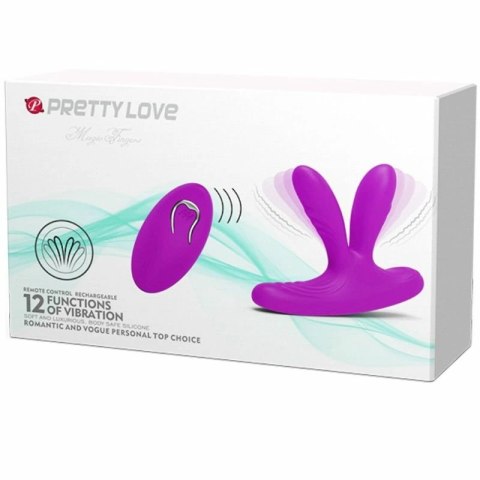 PRETTY LOVE Magiczny Stymulator Palca - silikonowy, 12 trybow, pilot, USB