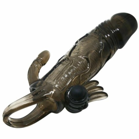 BAILE BRAVE MAN czarna nakładka intymna Double Bullet 16,5 cm