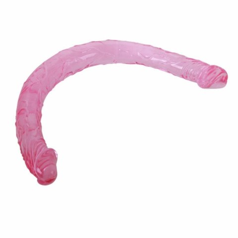 BAILE Double Dong liliowy 44,5 cm - elastyczny model dwustronny
