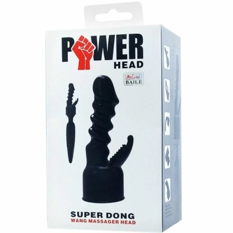 BAILE Power Head wymienna głowica do masażera, czarna TPR