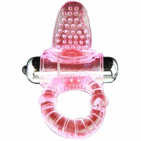 BAILE Sweet Abs 10 Rhythms Rożowy pierścień wibrujący ABS/TPR 4,6 cm