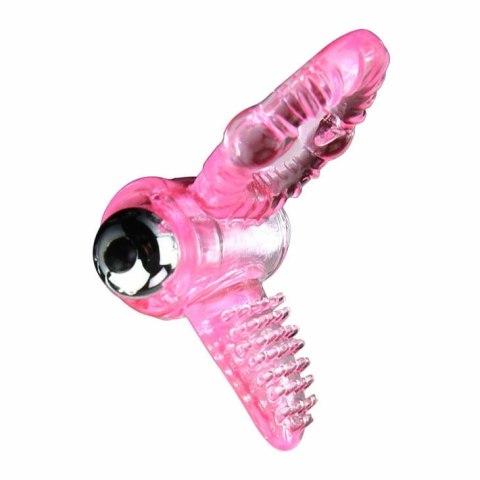 BAILE Sweet Abs 10 Rhythms Rożowy pierścień wibrujący ABS/TPR 4,6 cm