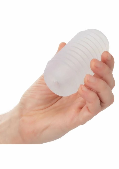 CalExotics Pop Sock Ribbed - elastyczna maszyna intymna z żebrowaną strukturą