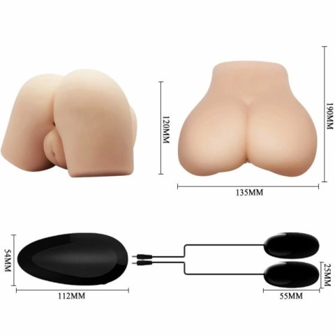 Crazy Bull Model Intymny 4 z Wibracją - Anatomiczny Popiersie Premium