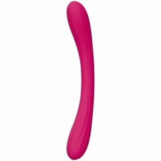 LELO BOOMERANG Podwojny wibrator Cerise, silikon, wodoodporny USB
