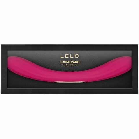LELO BOOMERANG Podwojny wibrator Cerise, silikon, wodoodporny USB