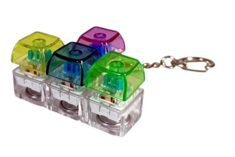Antystresowy brelok klikacz clicker tetris led B-3091