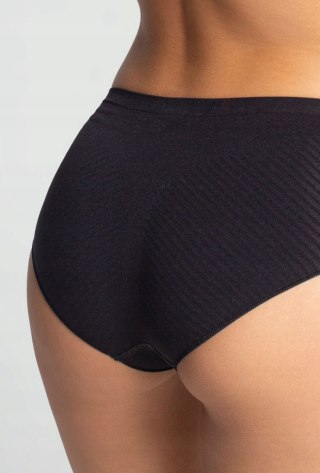 FIGI PANTY STRIPES SENSUAL SKIN S black