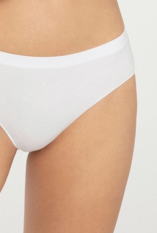 SEAMLESS COTTON BIKINI L white