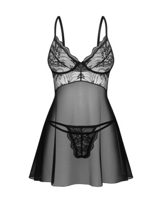 KOMPLET BABYDOLL PERISIA XL/XXL czarny
