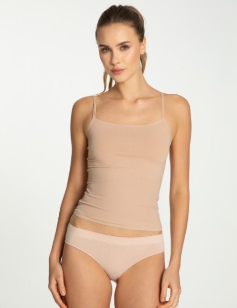 KOSZULKA CAMI TOP SOFT&SMOOTH S ciemny beżowy