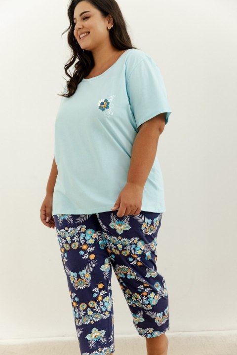 PIŻAMA KRISTEN 3366 KR R.2XL-3XL XXL błękitny