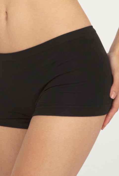 SEAMLESS COTTON SHORT M black