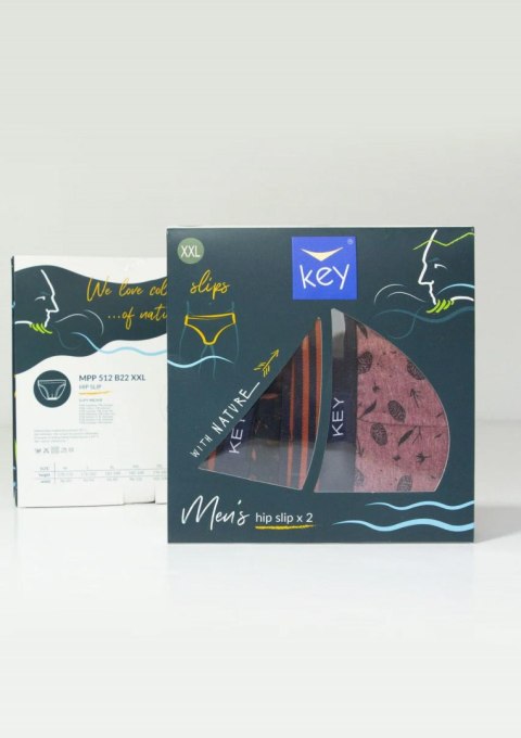 SLIPY MĘSKIE MPP 512 B22 M granatowy/czerwony melange