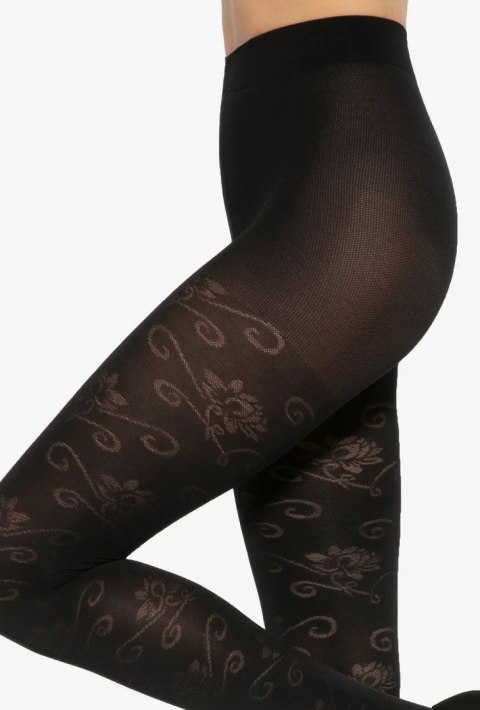 RAJSTOPY FLORAL W.02 50 DEN SALE 2 nero