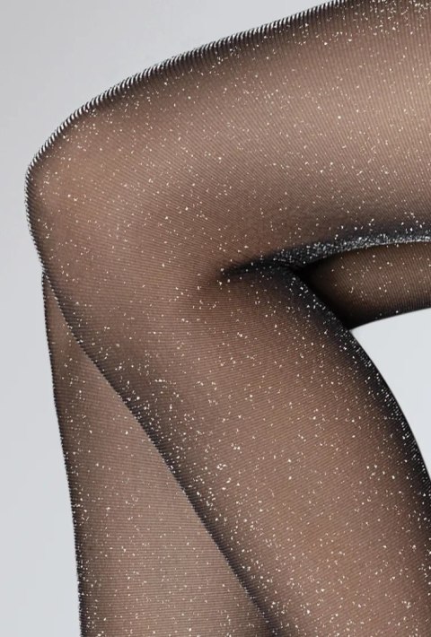 RAJSTOPY NAIS LUREX 20 DEN 4 nero.silver