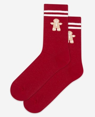 SKARPETKI ŚWIĄTECZNE MAŁY WZÓR 39-42 red.r82/wz.997