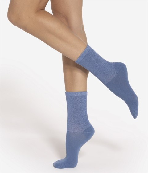 SKARPETY DAMSKIE LUREX 36-38 coronet blue