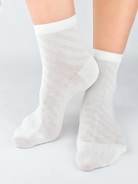 SKARPETY DAMSKIE Z JEDWABIEM SB128 PASKI 36-41 ecru