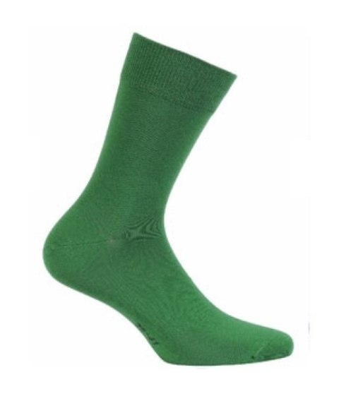SKARPETY GŁADKIE PERFECT MAN CASUAL 42-44 green
