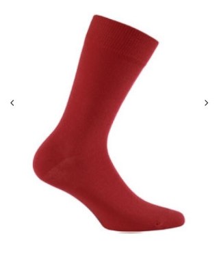 SKARPETY GŁADKIE PERFECT MAN CASUAL 42-44 red