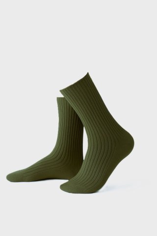 SKARPETY MĘSKIE PRĄŻEK 39-42 khaki