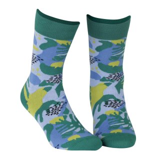 SKARPETY PERFECT MAN CASUAL 39-41 green.v68/kwiaty