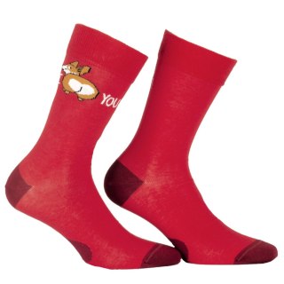 SKARPETY PERFECT MAN CASUAL 45-47 red.r56/piesek