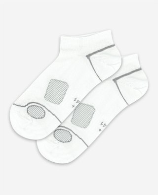 STOPKI SPORTIVE WZOROWANE AG+ JONY SREBRA 42-44 white.05a/wz.948