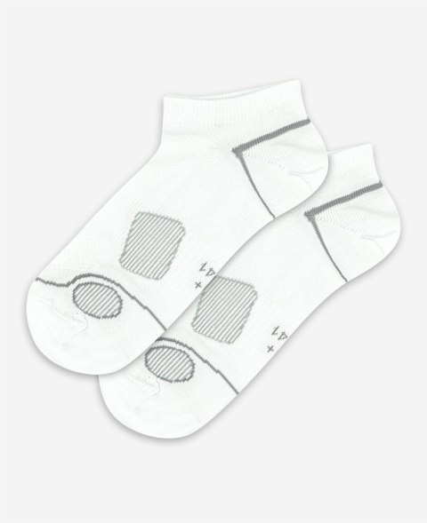 STOPKI SPORTIVE WZOROWANE AG+ JONY SREBRA 42-44 white.05a/wz.948