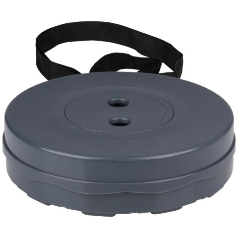 KRZESŁO WĘDKARSKIE TURYSTYCZNE TABORET SKŁADANY SZARY śr 25cm wys45,3cm