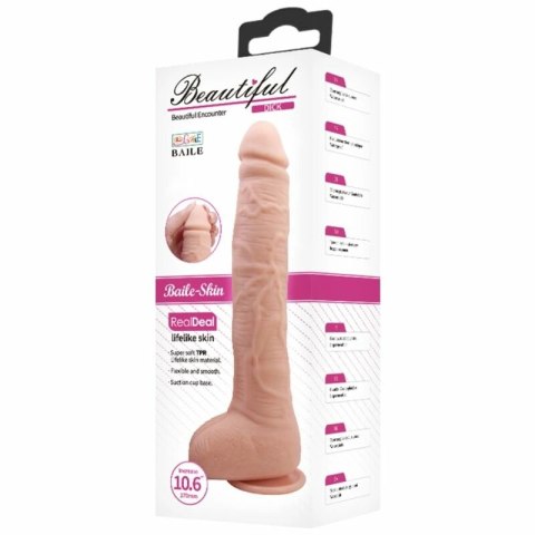Baile Model Elastyczny 28cm Anatomiczny z Przyssawką TPR