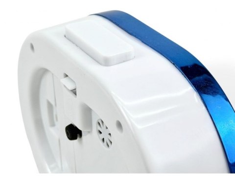 Budzik analogowy owalny 14cm buda5812