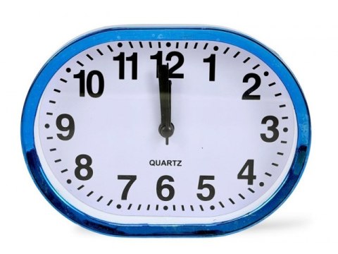 Budzik analogowy owalny 14cm buda5812