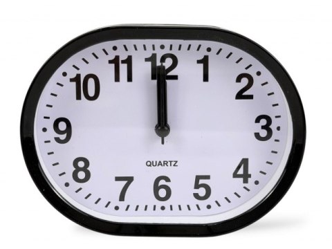 Budzik analogowy owalny 14cm buda5812