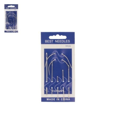 Igły do szycia 7szt. różne dł.4-7cm. CHSO11313