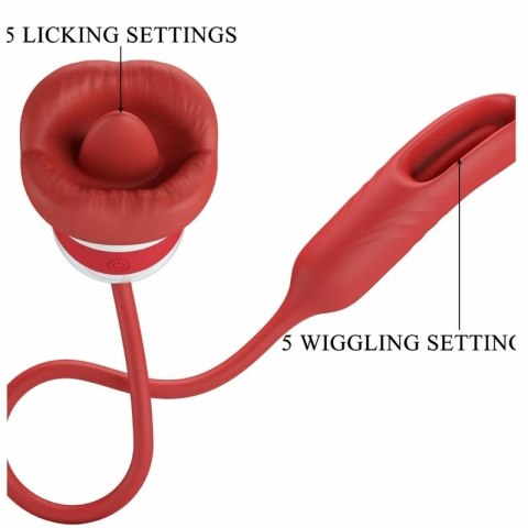 Romance Alyss Intymny Symulator Ust Czerwony 5 Trybow USB
