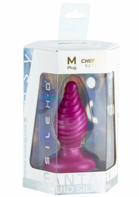 Fantasy Plug Cherry SILEXPAN® silikonowy, termoaktywny, rożowy