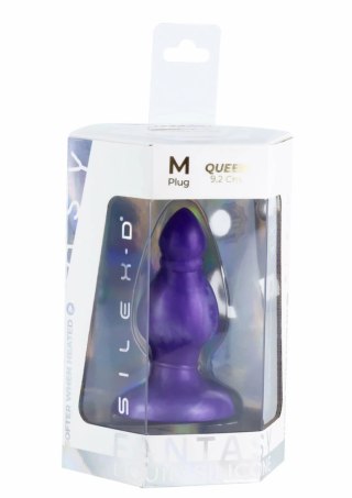 Fantasy Plug Queen fioletowy - regulowana twardość, SILEXPAN®
