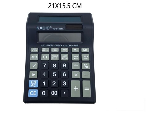 Kalkulator 21 x 15,5cm kadio KD-8122TX