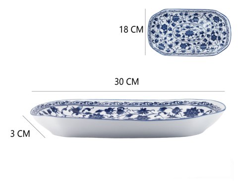 Talerz półmisek ceramiczny 30 x 18 x 3cm