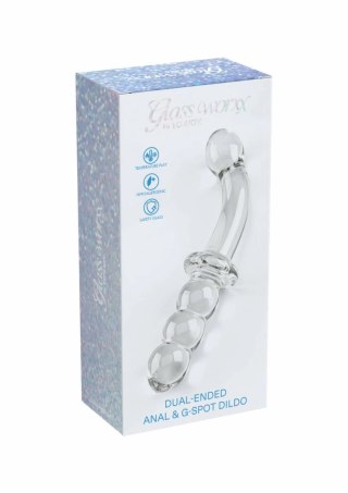 ToyJoy Glass Worxx Dual-Ended szklany model anatomiczny 21 cm