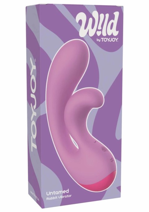 Untamed Rabbit Vibrator silikonowy, wodoodporny, 10 trybow, fioletowy